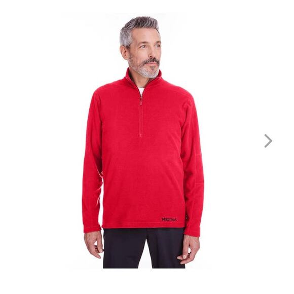 NWT Marmot Men's Rocklin 1/2 Zip Jacket - 2XL / XXL - team red - 2XL / XXL - Picture 1 of 4